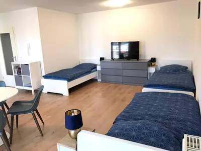Ein Bett oder Betten in einem Zimmer der Unterkunft Apartment in Meißen near Dresden