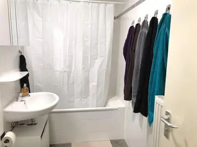 Ein Badezimmer in der Unterkunft Apartment in Meißen near Dresden