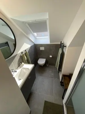 Ein Badezimmer in der Unterkunft JohannesBlick