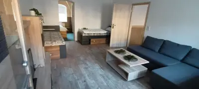 Küche/Küchenzeile in der Unterkunft Roßweiner Hof