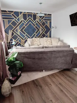 Ein Sitzbereich in der Unterkunft Villa Wundervoll