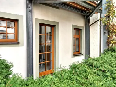 Ein Garten an der Unterkunft Vintage-Wohnung Silberstadt