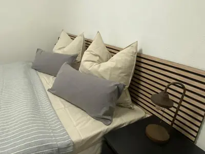 Ein Bett oder Betten in einem Zimmer der Unterkunft Pension Gut Runge