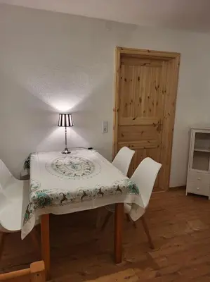 Ein Bett oder Betten in einem Zimmer der Unterkunft Bergglück
