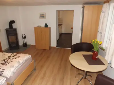 Ein Bett oder Betten in einem Zimmer der Unterkunft Wehlener Landhaus in Stadt Wehlen, Sächsische Schweiz