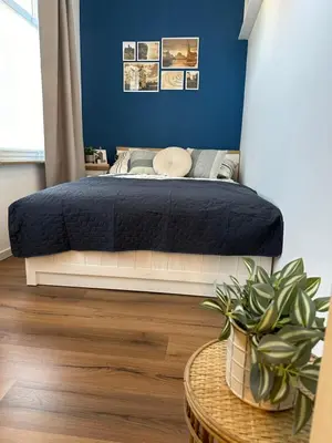 Ein Bett oder Betten in einem Zimmer der Unterkunft Traumdomizile - Wohnung am grünen Stadtrand
