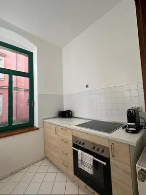 Küche/Küchenzeile in der Unterkunft Charmanter Altbau