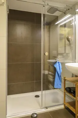Ein Badezimmer in der Unterkunft Ferienwohnung Radebeul Gerlach