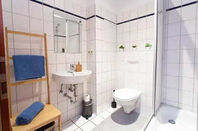 Ein Badezimmer in der Unterkunft Pretty Home Wild West Zentrum