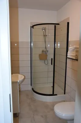 Ein Badezimmer in der Unterkunft Pension Ullrich