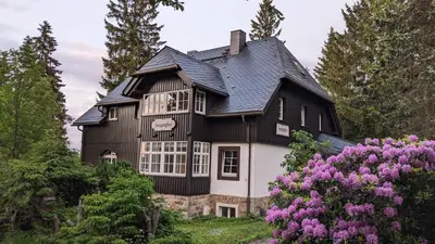 Ein Garten an der Unterkunft Ferienwohnung Sorgenfrei