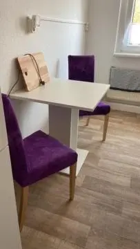 Ein Sitzbereich in der Unterkunft Monteurswohnungen Krämer