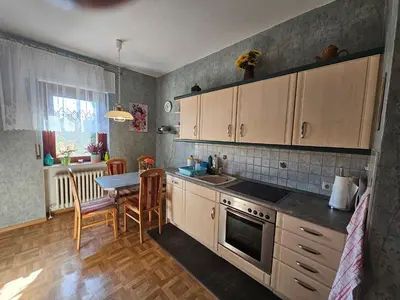 Küche/Küchenzeile in der Unterkunft Ferienwohnung nahe Meißen