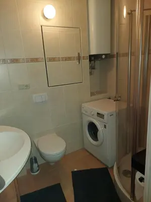 Ein Badezimmer in der Unterkunft Wohnen im Grünen, 2 min zur Autobahn