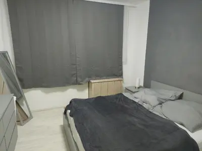 Ein Bett oder Betten in einem Zimmer der Unterkunft Wohnen im Grünen, 2 min zur Autobahn