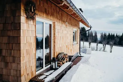 Altenberg - Haus an der Loipe im Winter