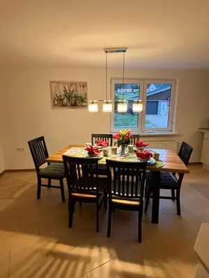 Ein Sitzbereich in der Unterkunft Gitti's Ferienwohnung