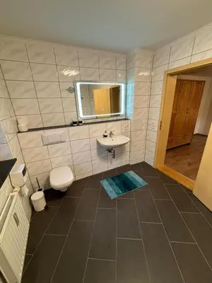 Ein Badezimmer in der Unterkunft Gitti's Ferienwohnung