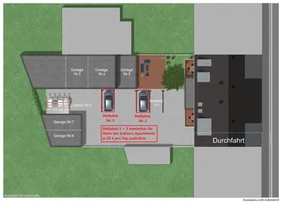Grundriss der Unterkunft Gablenz Apartments II, ideal für 4 Personen