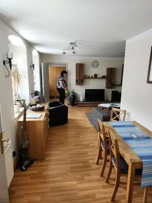 Küche/Küchenzeile in der Unterkunft Ferienwohnung Rosso Vino 1