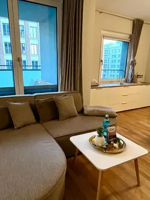 Ein Sitzbereich in der Unterkunft City-Apartment im Herzen der Dresdner Altstadt