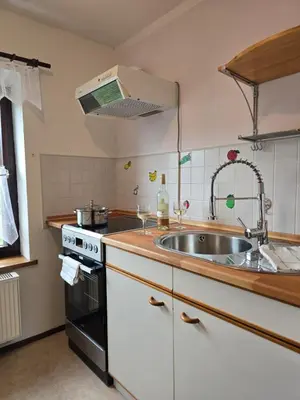 Küche/Küchenzeile in der Unterkunft Waitzdorfer Landhaus Pieper