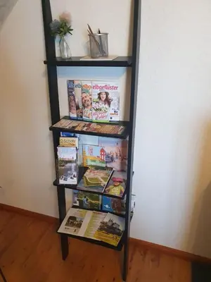 Die Bibliothek in der Ferienwohnung