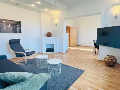 TV/Unterhaltungsangebot in der Unterkunft Komfortable Ferienwohnung im Stadtzentrum und Seenähe