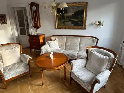 Ein Sitzbereich in der Unterkunft Exclusiv im Erzgebirge
