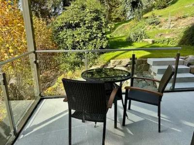 Ein Garten an der Unterkunft Exclusiv im Erzgebirge