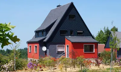 Das Gebäude in dem sich die Ferienwohnung befindet