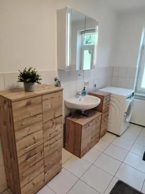 Ein Badezimmer in der Unterkunft Ruhige Auszeit mit zentraler Anbindung