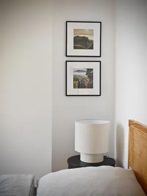 Ein Bett oder Betten in einem Zimmer der Unterkunft Modernes Apartment mit Terrasse bei Dresden