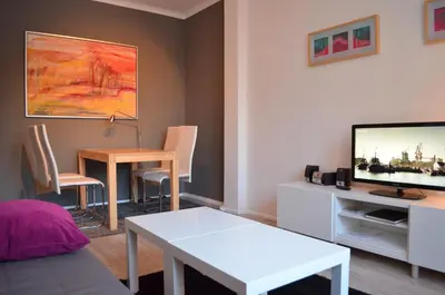 TV/Unterhaltungsangebot in der Unterkunft F1 - Kunst und Design Dresden