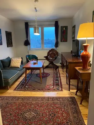 Ein Sitzbereich in der Unterkunft Rim Ferienwohnung in Lauchhammer 1 OG 100 qm