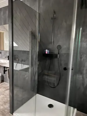 Ein Badezimmer in der Unterkunft Einfamilienhaus unterm Dach