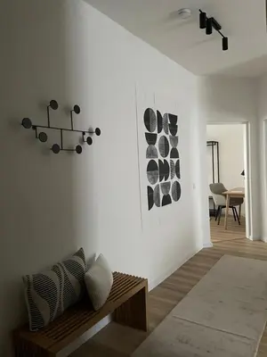 Ein Sitzbereich in der Unterkunft ApartNaest Radeberg - vollausgestattete 1 - bis 4-Zimmer Apartments l 24h Zugang per Code l Check-in Anleitung über Posteingang l Parkplatz auf Anfrage l Frühstück optional