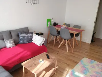 Ein Sitzbereich in der Unterkunft Romantic Coswig