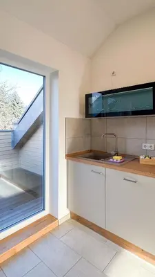 Küche/Küchenzeile in der Unterkunft soulscape Citylight Apartments - LOFT - 2 Schlazimmer, modern, zentrumsnah, gratis WIFI