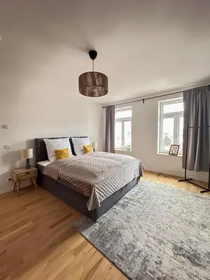 Ein Bett oder Betten in einem Zimmer der Unterkunft soulscape Citylight Apartments - SONNENBERG - modern, zentrumsnah, 3 Schlafzimmer, gratis WIFI