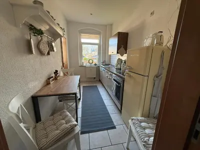 Küche/Küchenzeile in der Unterkunft Komfortables 3 Zimmer Apartment in Dresden