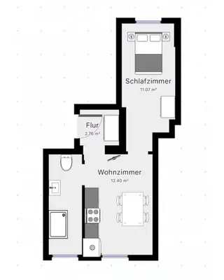 Grundriss der Unterkunft Meissen erleben - Zentrale Unterkunft zum wohlfühlen No4
