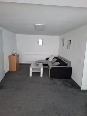 Ein Sitzbereich in der Unterkunft Ferienwohnung Waldblick mit Sauna