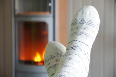 Grundriss der Unterkunft Ferienhaus Tinylausitz mit Kamin und Sauna