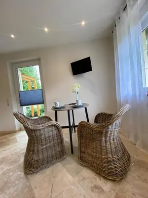 TV/Unterhaltungsangebot in der Unterkunft Ferienwohnung am Miriquidi