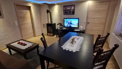 TV/Unterhaltungsangebot in der Unterkunft Ferienwohnung Rinno
