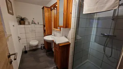 Ein Badezimmer in der Unterkunft Ferienwohnung Rinno