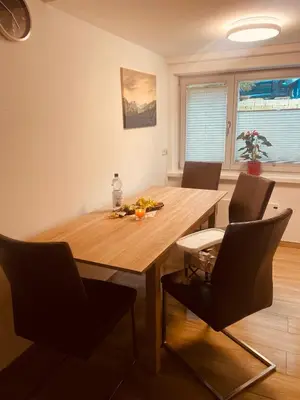 Ein Sitzbereich in der Unterkunft Ferienhaus Lichtblick
