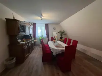 Ein Sitzbereich in der Unterkunft Piroska Pension