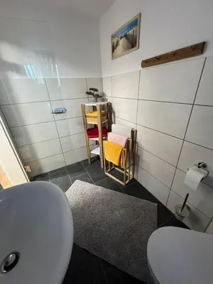 Ein Badezimmer in der Unterkunft Ferienhaus zur Kurfürstin